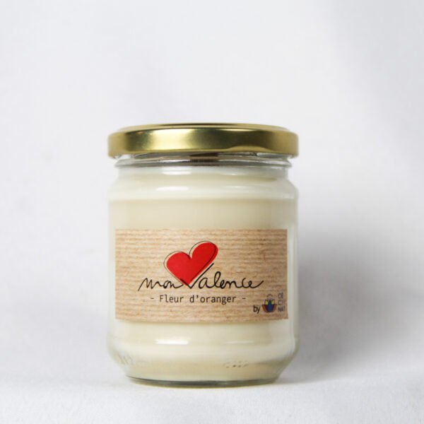 Bougie mon cœur Valence - Fleur d'oranger