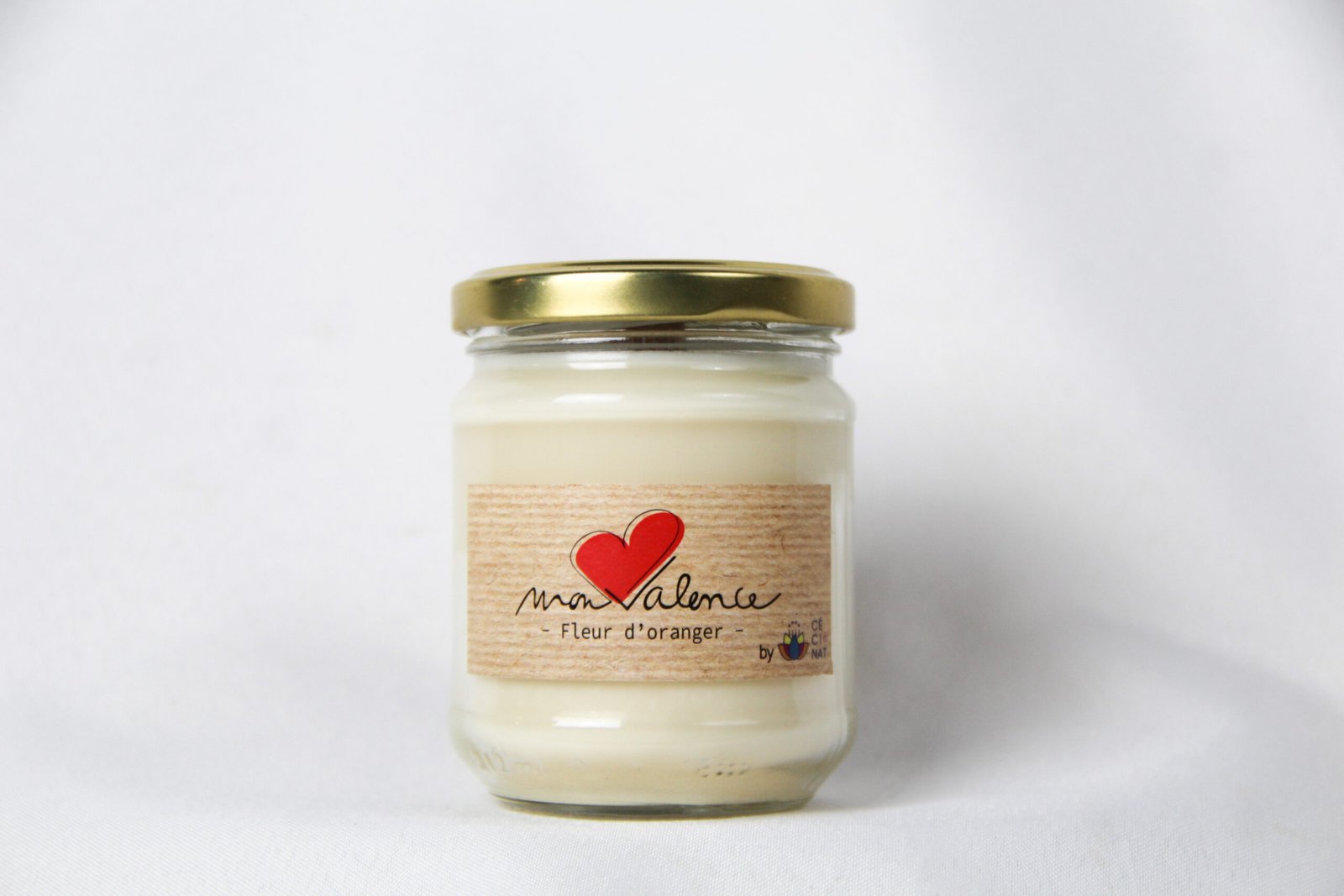 Bougie mon cœur Valence - Fleur d'oranger