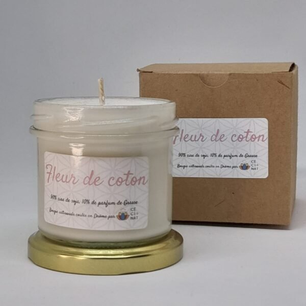 Bougie fleur de coton