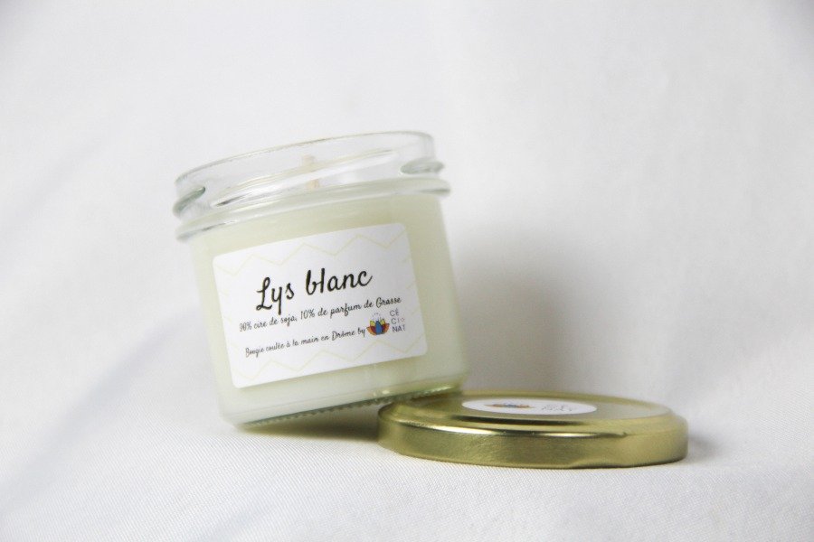 Bougie Lys blanc